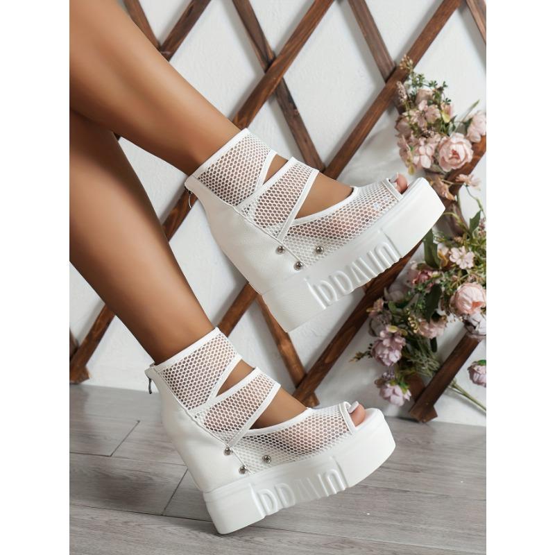 Damen Winter Pelzige Rutschfeste Plateau-Sneaker/Stiefel - Dicke Plateau-Höhenerhöhung