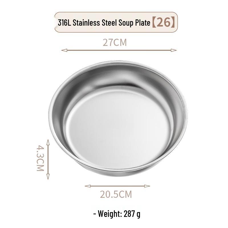 Round Flat Iron Steaming and Serving Plate