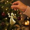 Vintage Gold Christmas Tree Hanging Ornament, Christmas Decoration