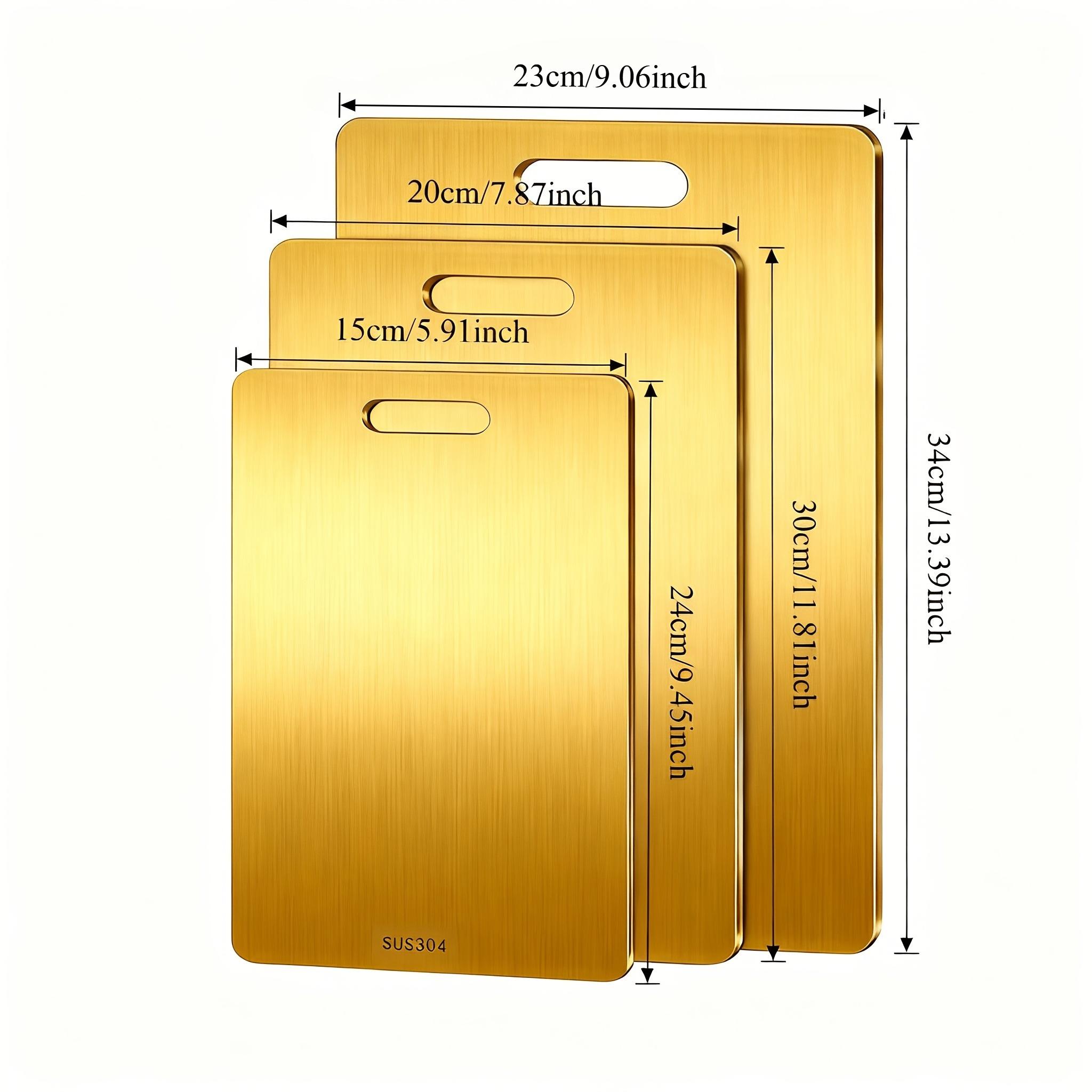Heavy Duty Stainless Steel Cutting Board, Commercial Double-Sided Non-Slip & Dishwasher Safe Hygienic for Restaurant