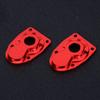 Aluminum Alloy Rear Steering Cup Cover Fit for Axial Capra scx10III 1 10 RC CrawlerRed