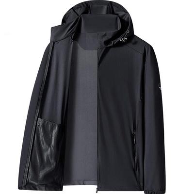 Herren ultra-dünne Eis-Seide Sonnenschutzjacke