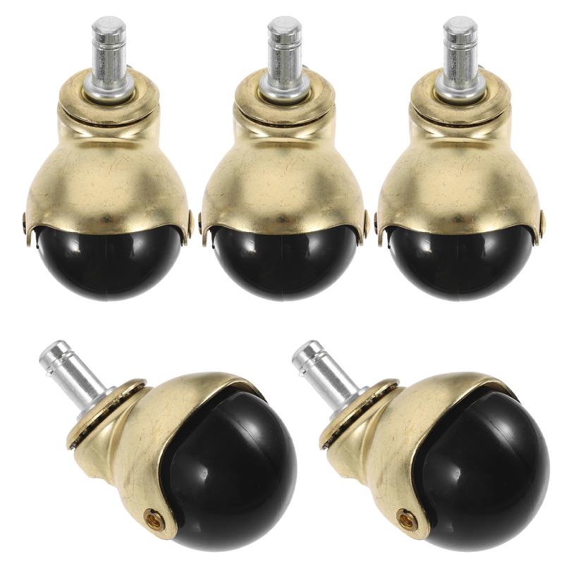 5 Pcs Golden Spherical Casters Office