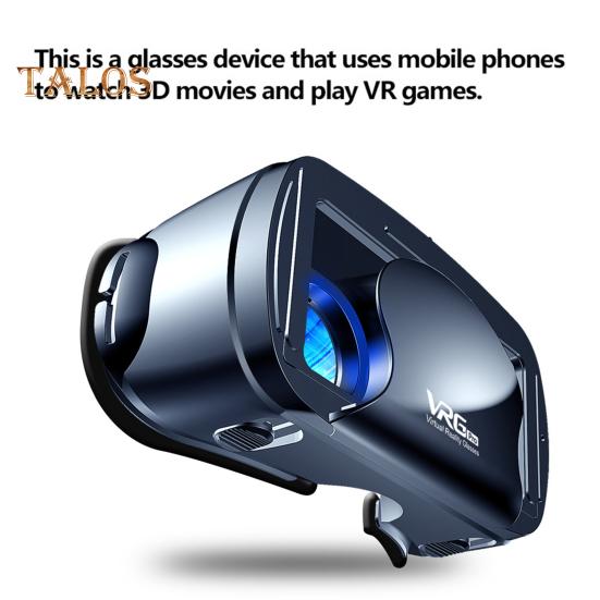 Oppslukende 3D VR-briller Justerbare øyebeskyttede Virtual Reality Fullskjerm Visuell vidvinkel universal VR-hodesett med fjernkontroll