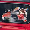 Newbie Cautious Driver Warning Car Sticker for Rear Windshield