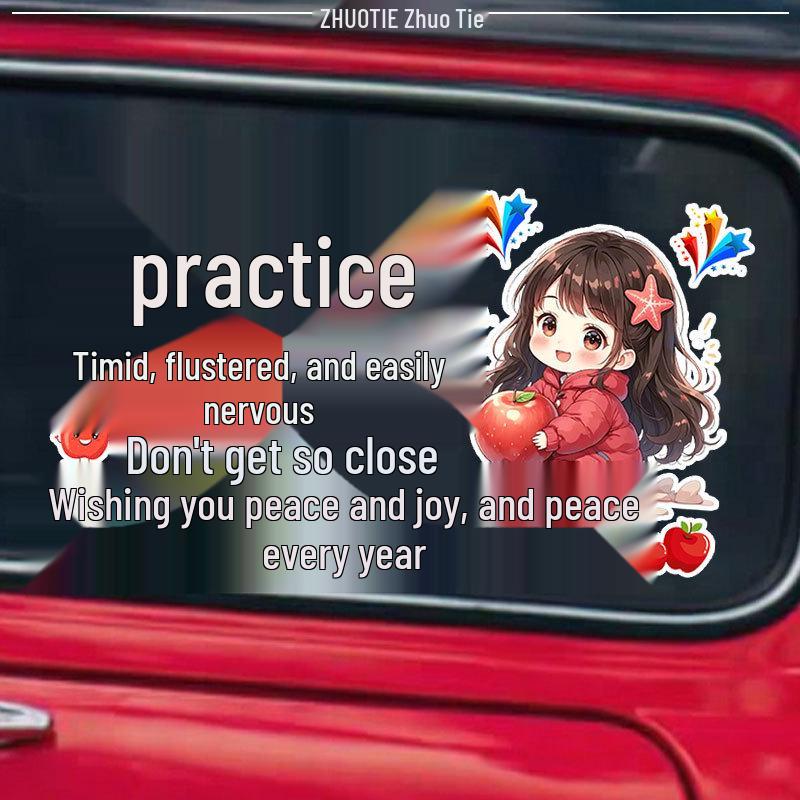 Newbie Cautious Driver Warning Car Sticker for Rear Windshield