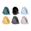 1 Pair Mini Oven Gloves Silicone Heat Resistant Cooking Pinch Mitts Potholder Insulated Gloves for Kitchen BBQ Baking Cooking Grilling