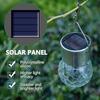 Solar Lanterns Outdoor Colored Hanging Solar Lights Waterproof Globes Garden Lights Decorative Light Up Ornaments for Fence Hook Tree Ornaments