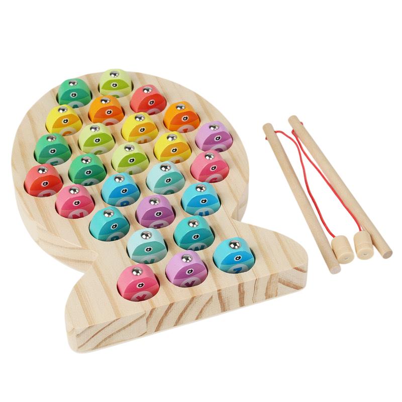 Jeu de pêche en bois pour enfants Jouets Cadeaux Éducation précoce Alphabet Numérique Jouets Cognitifs Jeux Interactifs pour Enfants Jouets Pour Cadeaux