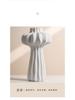 Decorative Big Belly Ceramic Vase with Light Luxury Style