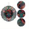 10 Inch Hanging Wind Spinner Colorful Reindeer Design Wind Chime with 360 Degree Hook for Spring Summer Balcony Garden Decor Gift