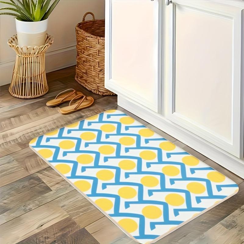 1PC Tranquil Waters Kitchen Rug Non-Slip Door Mat Pop design Bathroom Rug Bath Mat Carpet for Home Sink Laundry ecoreeree
