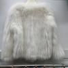 Real Fox Fur Woven Fashion Coat for Women Short Style Long Front and Short Back V-neck Fur Double-sided Young Top