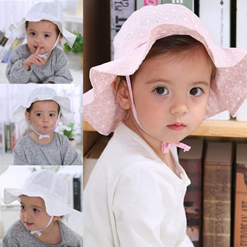 Buy Summer Outdoor Baby Hat Infant Girl Sun Hat Cotton Child Kids Beach
