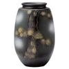 Shigaraki Ware Hechimon Flower Vase, Large, Brown, with a Pine and Jujube Motif, Ceramic, MR-1-2579