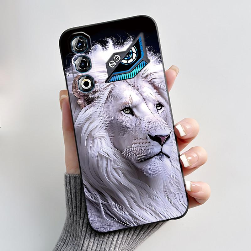 Für ZTE Nubia Neo 3 GT 5G Z2465N Hülle Süßes Kaninchen Schwarz Weiches TPU Silikon Stoßfeste Rückabdeckung Für ZTE Nubia NEO3 GT 5G Hülle