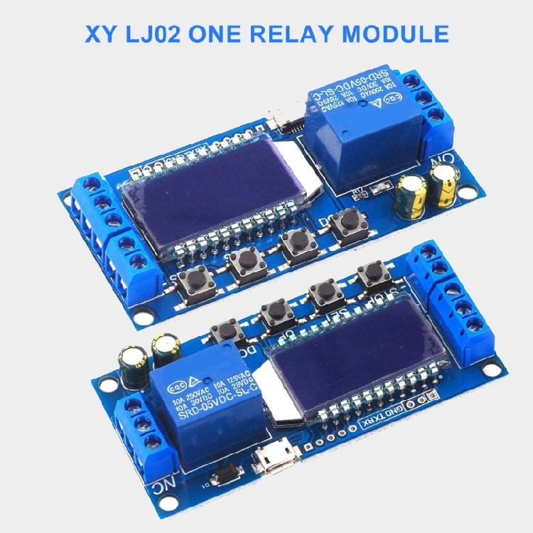 Timer Delay Relays with Optocoupler Isolation LCD Display 6-30V Timer Relays Controller Module Electronic Relays Module