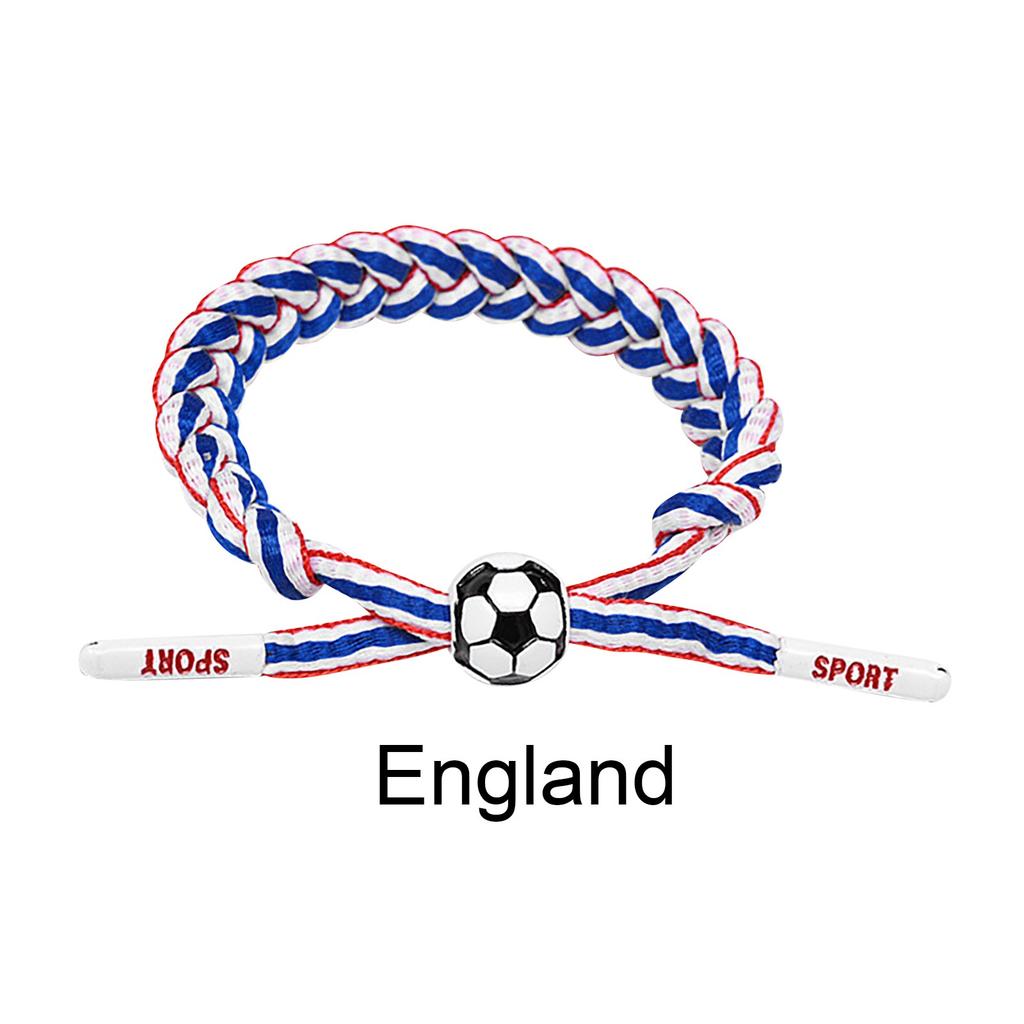 Football Team Fan Support Identification Woven Bracelet