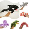 New Ocean Animal Plush Puppet Toy For Toddlers Interactive Shark And Turtle Hand Puppets Perfect Gift For Children Characters)