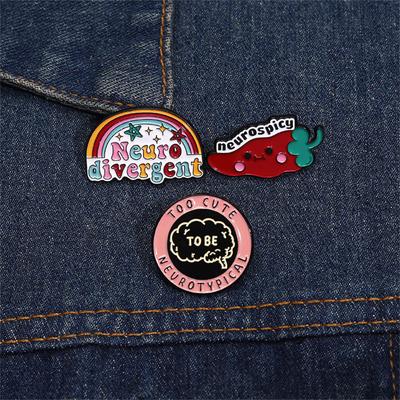 Rainbow Funny Chili Pin Badge Featuring Colorful Design Stylish Lapel Pin Adornment for Backpacks Hats Jackets and More