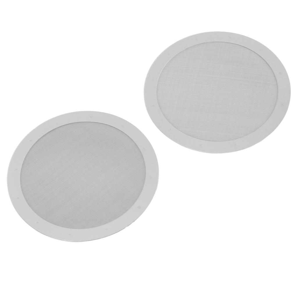2pcs 61MM Stainless Steel Reusable Filter Metal Coffee Filter Reusable Travel Friendly Mess 