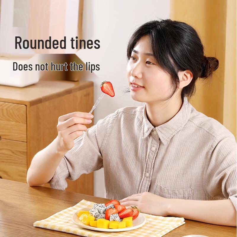 Disposable Food-Grade Fruit Forks (100 Pcs)