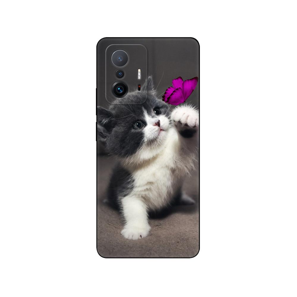 Pro Xiaomi 11T Pouzdro Pro Xiaomi 11T Pro Měkké pouzdro Silikonový Telefon Zadní kryt Xiaomi11T mi 11 T 11TPro coque 6,67palcový černý tpu obal