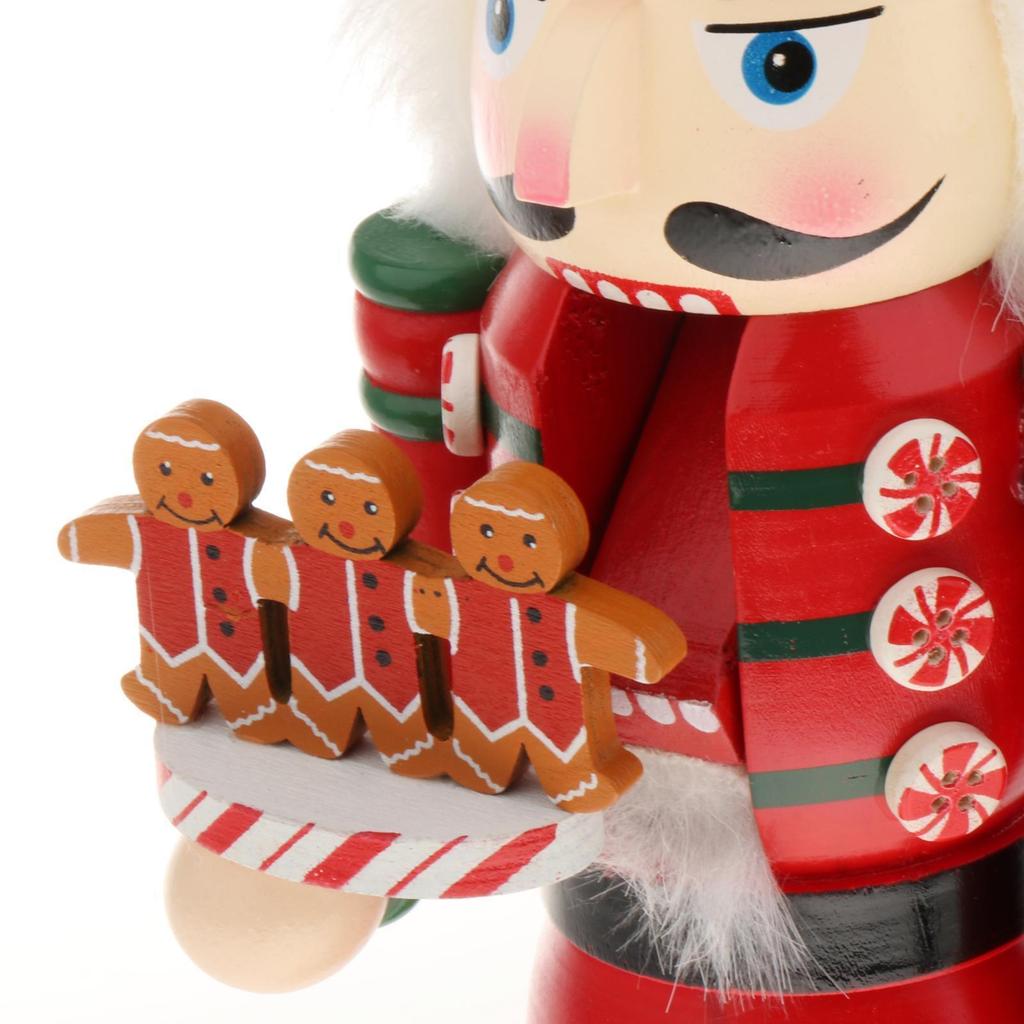 Wooden Nutcracker Soldier Figurines Ornaments 36CM Nutcracker Puppet Dolls Desktop Crafts Kids Gifts Christmas Decorations