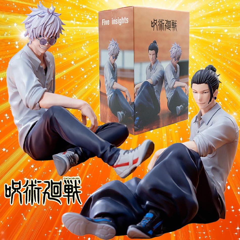 NOU În Stoc Jujutsu Kaisen 10cm Gojo Satoru Geto Suguru Figurină de Acțiune PVC Jucării Kawaii Păpuși Anime Cadou de Ziua de Naștere