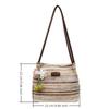 Fashionable Woven Straw Women'S Shoulder Bag Large Capacity Tote Bag Summer Holiday Style Polyester Material Bag