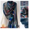 Mother's Day Gift Summer Thin Mulberry Silk Scarf Women's Long Strip High Grade Printed Shawl
