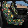Car Seat Covers Full Set Waterproof Abstract Digital Print Airbag Compatible Front Rear Seat Cushions Stylish Vehicle Interior Decor