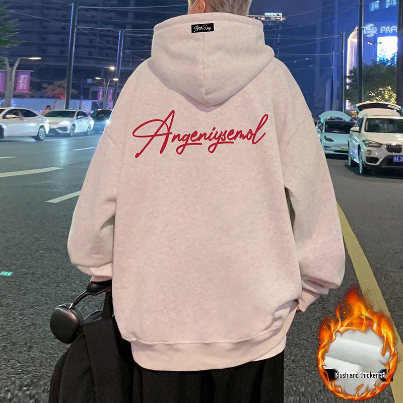 Men's Oversized Fleece-Lined Hoodie - American Heavyweight Casual Autumn/Winter Jacket