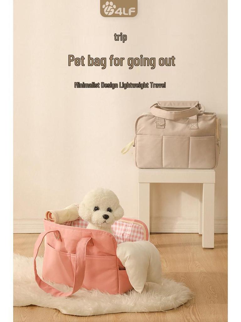 Korean Fashion Portable Pet Bag: Handheld, Crossbody, or Single Shoulder Backpack for Cats and Dogs – Breathable Design