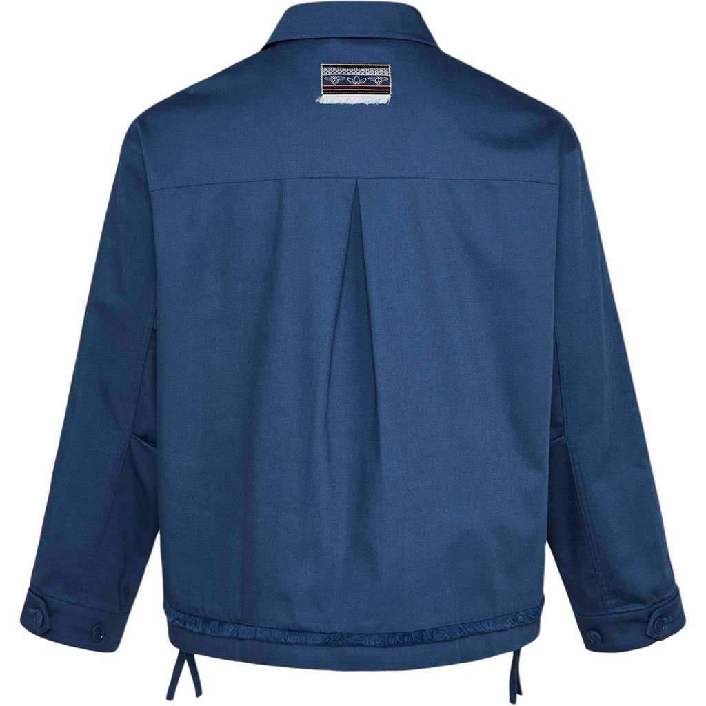 adidas Originály Toc Bai Bavlněná Volná Polo Bunda s Dlouhým Rukávem Pánská Bunda KW5674