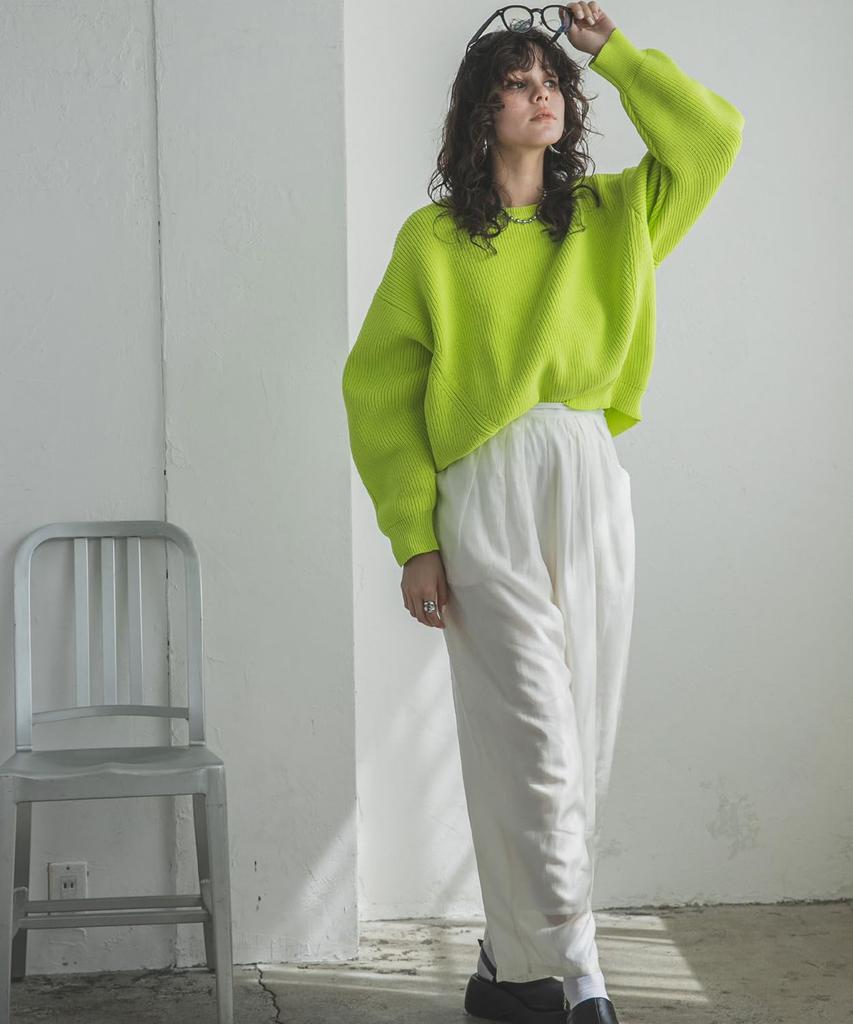 Yumetembo Women's 532703 Cardboard Knit Sweater, Smoke Pink