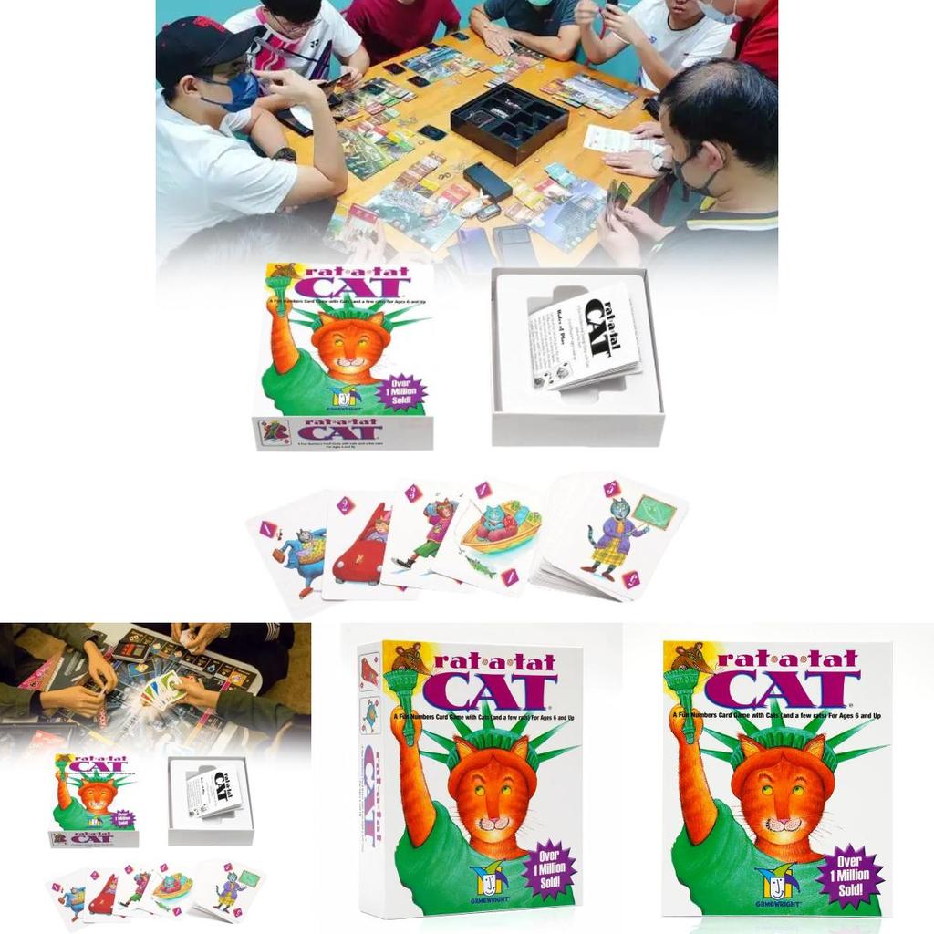 Jogo de Cartas Rat A Tat Cat Para Reunião Familiar Divertida Adereços de Jogo Brinquedo