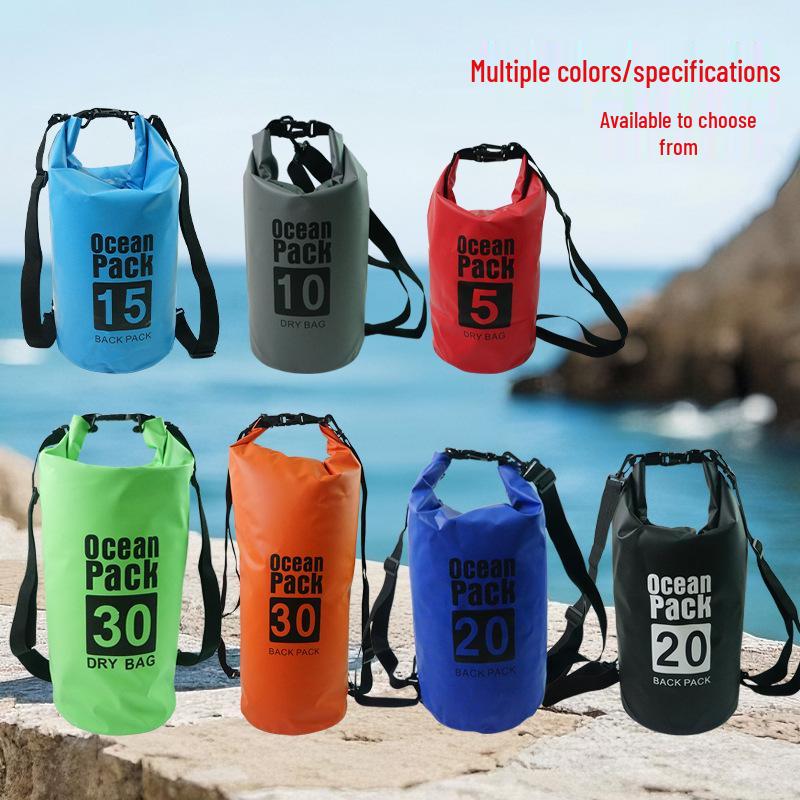 Borsa da Esterno Impermeabile di Grande Capacità con Custodia per Telefono - Ideale per Trekking, Rafting, Nuoto - Zaino Convertibile a Spalla Singola/Doppia