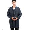 Unisex Dustproof Blue Workwear Robe with Printing & Embroidery