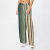 Pants For Women Summer Casual Wide Leg Elastic Waist Pants With Pockets