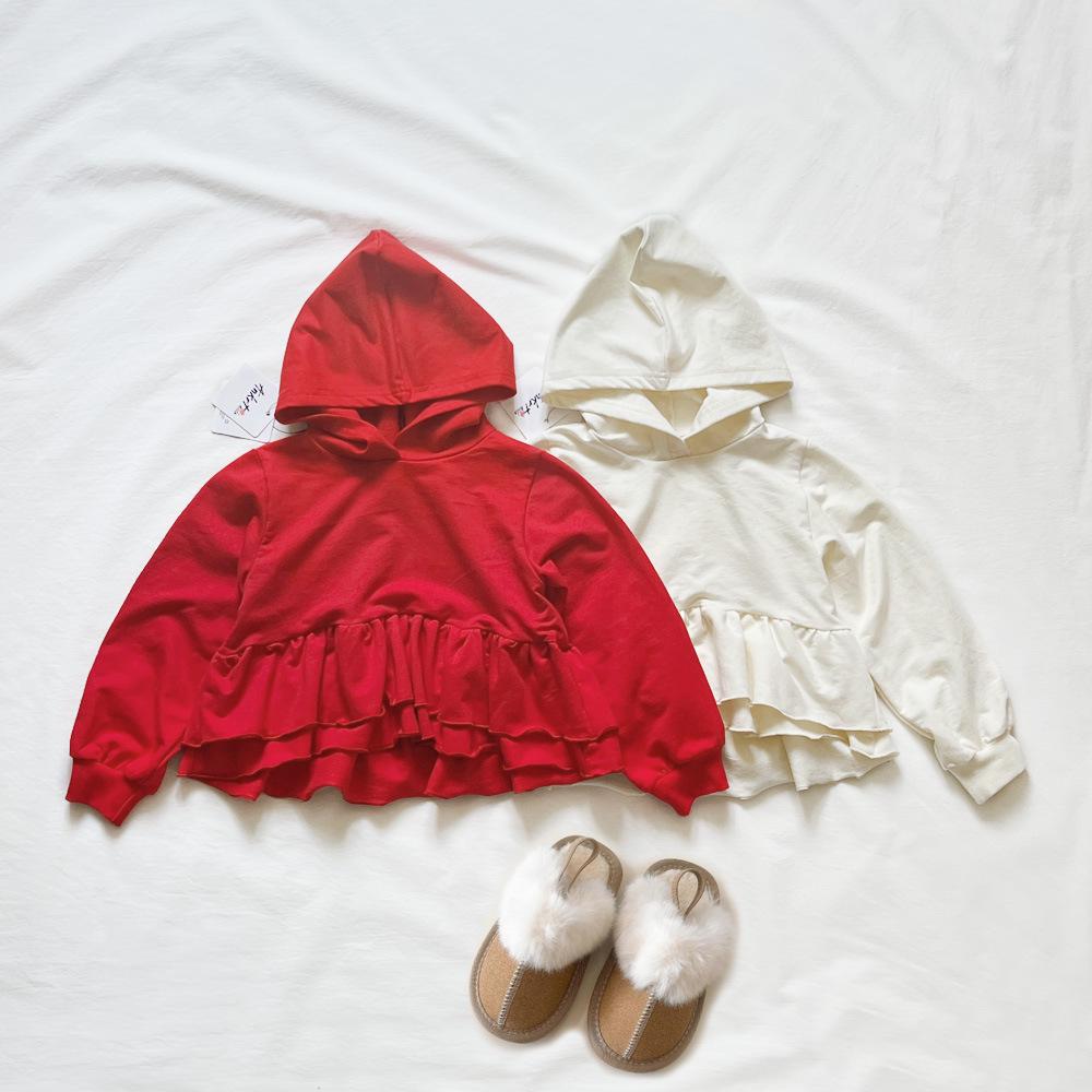 ANKRT Herbst/Winter Eltern-Kind Mädchenkleid und Sweatshirt: Japanisch-Koreanischer Stil mit Spitze für Weihnachten/Neujahr