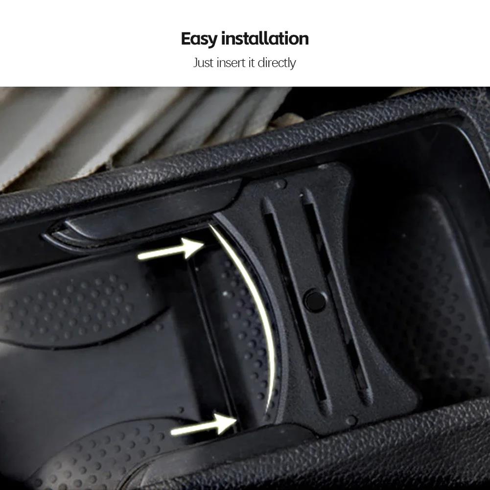 Car Water Cup Holder Limit Card Insert Coin Slot Center Console Panel For Volkswagen MK6 Golf 7/7.5 VW MK6 GTI R20 2008-2012 Cup Holders 5