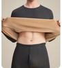 Camel Wool Fleece-Lined Underwear Set: Thick, Warm Base Layer for Women - Ideal for Autumn and Winter.