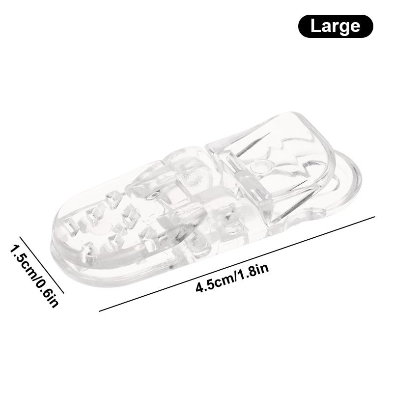 

1 шт. прозрачный зажим для слуховых аппаратов BTE, сменный зажим, предотвращающий падение слухового аппарата, зажимы для носа/уха L