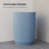 Set of Three Diameter 22cm Planters - Blue