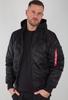 Winter Jacket Alpha Industries MA-1 ZH Back Print (128113) Black/white