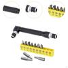 10Pcs Screwdriver Bit 1/4" Hex Socket Wrench Kit Repair Tools Portable Double Head