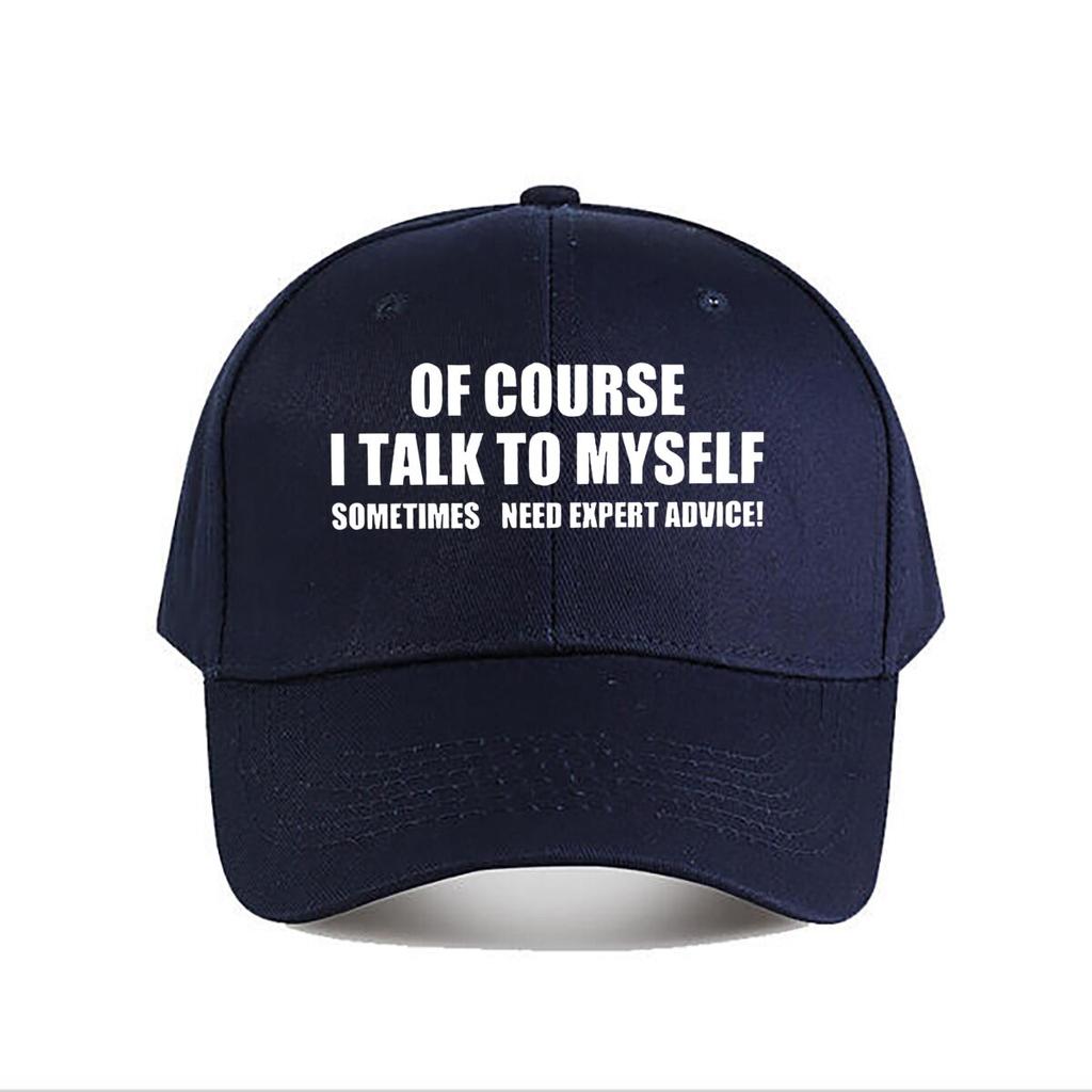 Funny SelfTalk Expert Advice Baseball Cap Fashion Unisex Sunhat Womens Outdoor Sports Snapback Cap