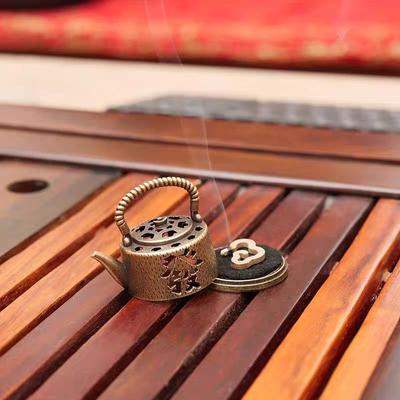 Mini Lucky Incense Burner Chinese Style Auspicious Clouds Creative Home Decor Natural Aromatherapy for Indoor Use and Meditation