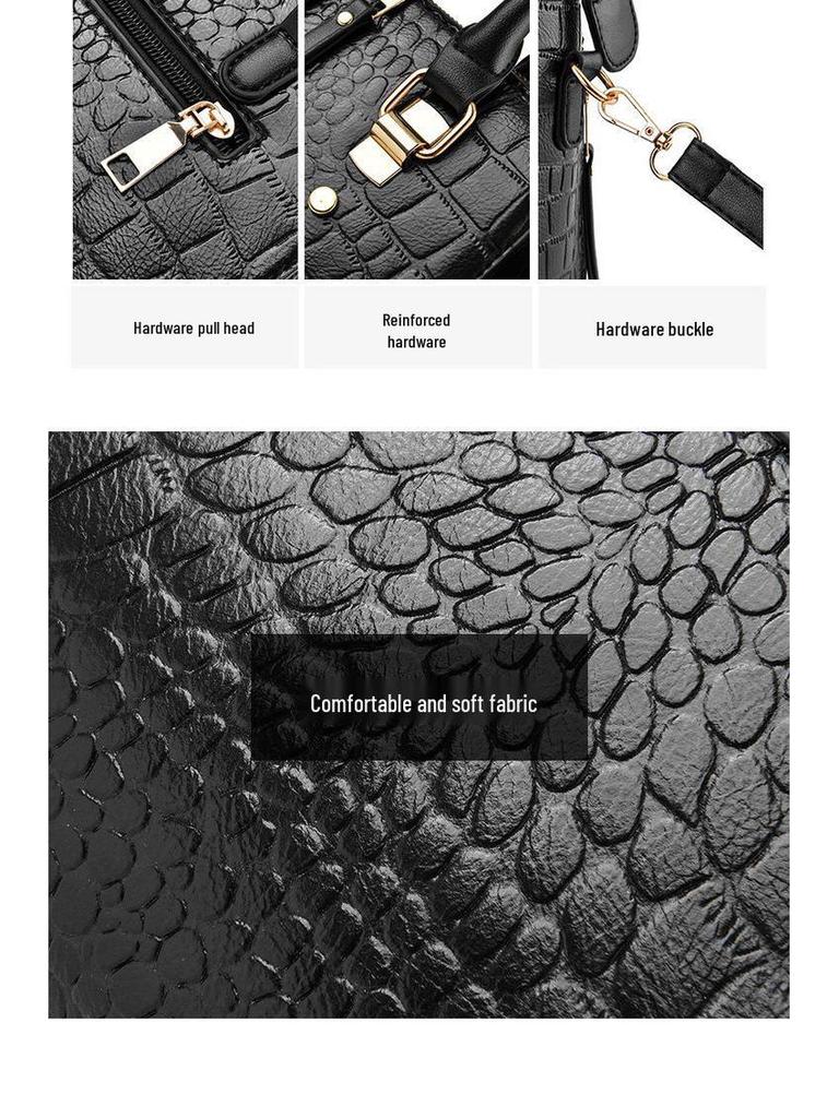 Textured Stone Pattern Korean Style Women's Crossbody Shoulder Handbag